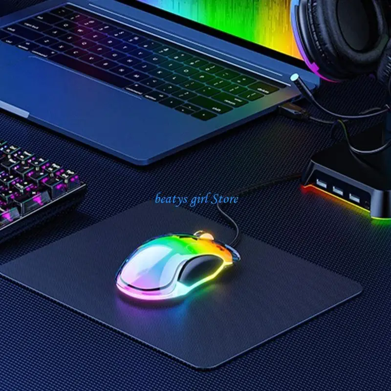 

C7AB Comfort Grips Gaming Mouse with 16 Million Color and Dynamic Lighting Sync to Music for Appeal