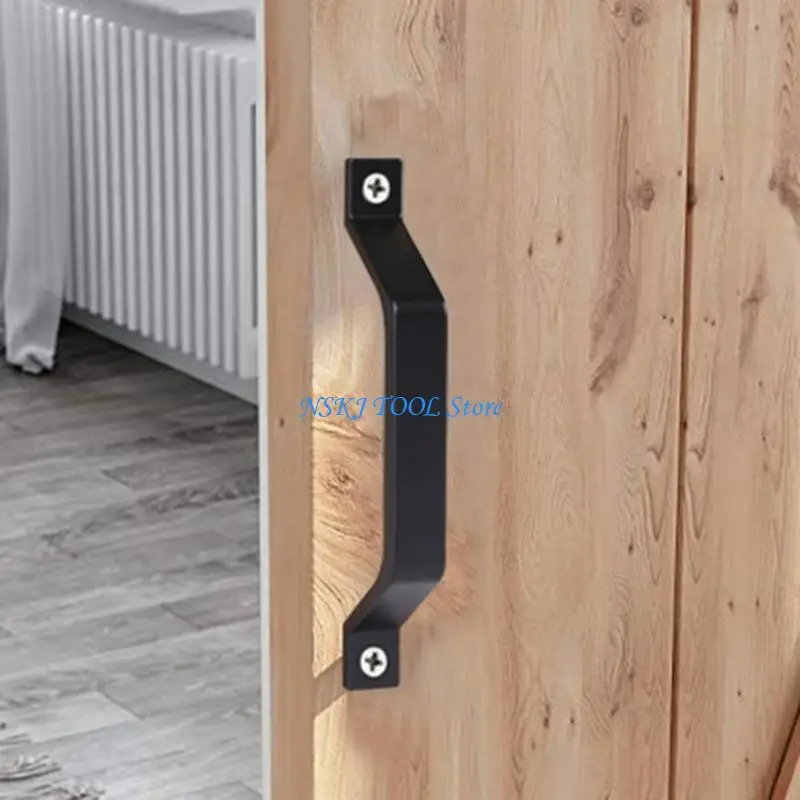 L8RC Set of 2 Elegant Garage Door Pull Handles for Industrial Styles Decoration