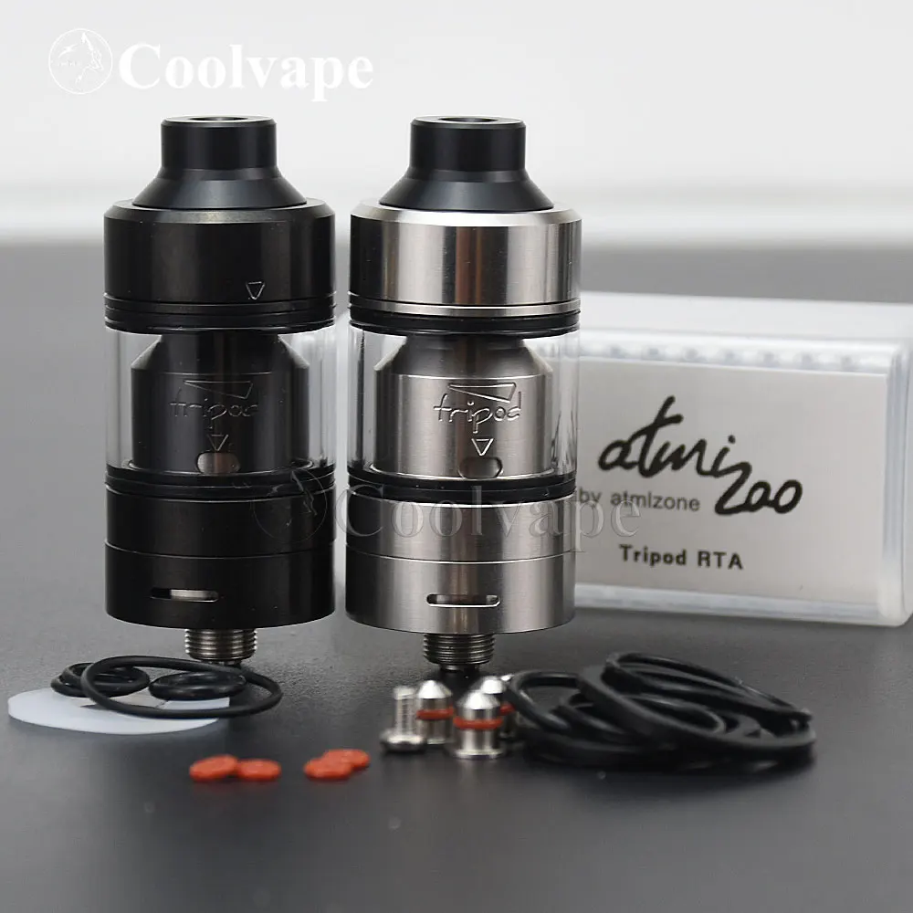 WOLFCOOLVAPE Tripod MTL RTA Atomizer RTA 22mm vape 316SS 2 atomizer tank for coils & atomizers - gallery image 3