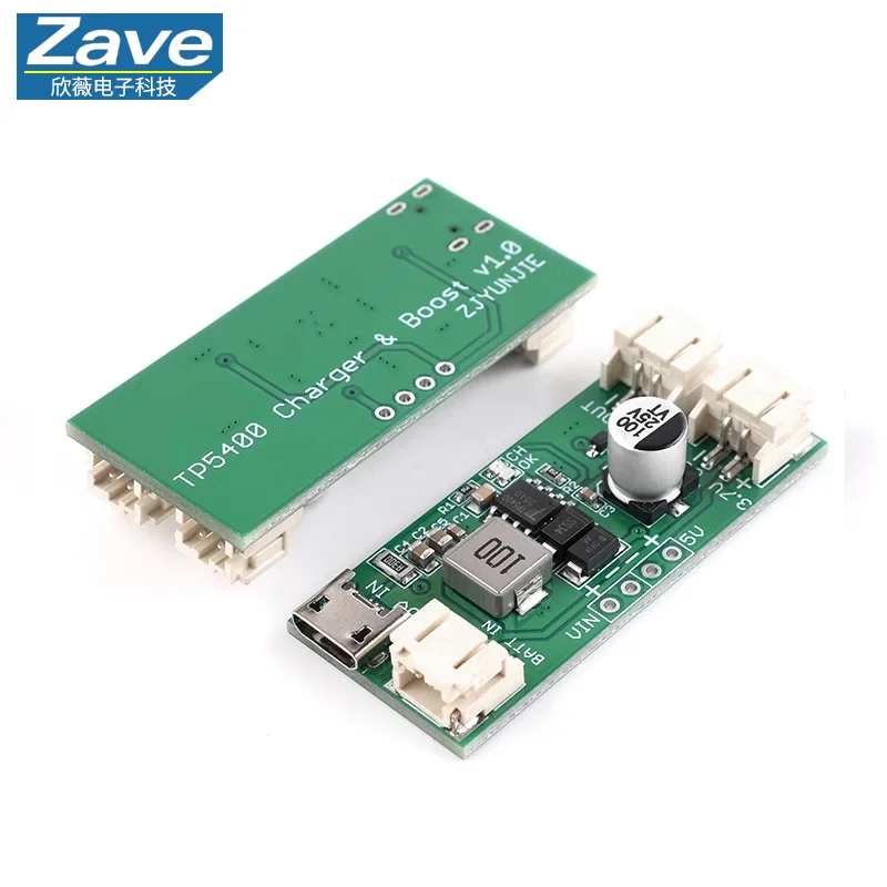 TP5400 Single-Cell Lithium Battery Charging & Boost Control Module, 1A Charging, 5V 1A Output, Precision Voltage Control