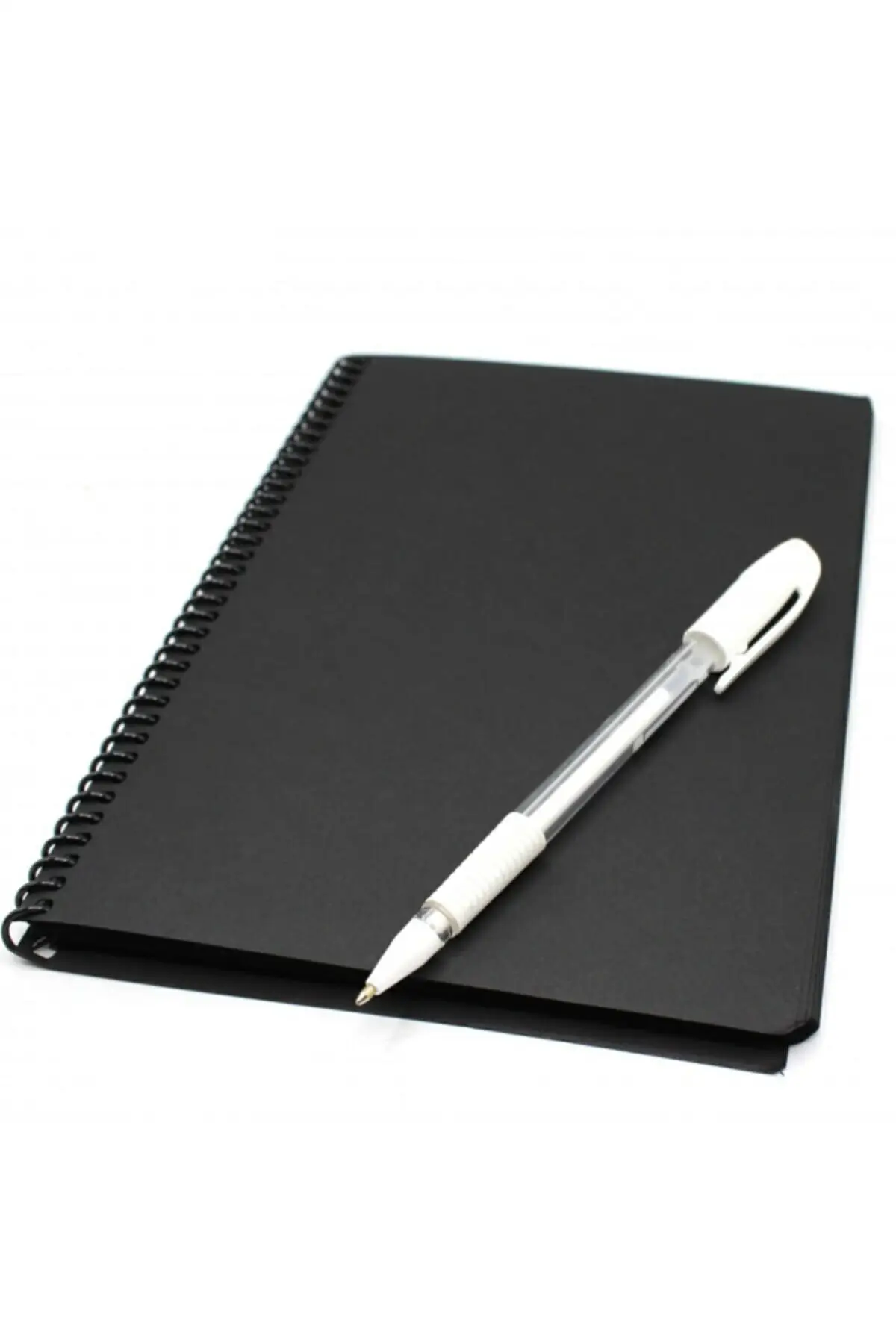 Black Leaf 17x24 Spiral Notebook Agenda 40 Sheets And Pensan White Pen Gift Products Note-Taking Journal Keeping School Office