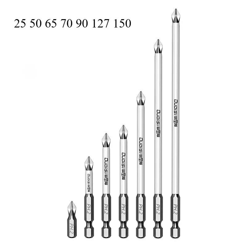 7PCs Non-Slip Magnetic Cross Head Household Electric Driver Screw Set - High Hardness Hand Drill Bits for Electric Screwdrivers