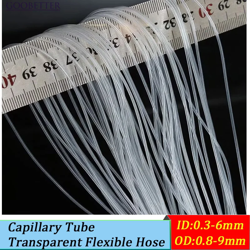 

Small Clear Silicone Capillary Tubing 0.5/1/2/3mm - Medical Grade Micro Hose for Lab/Aquarium (FDA)