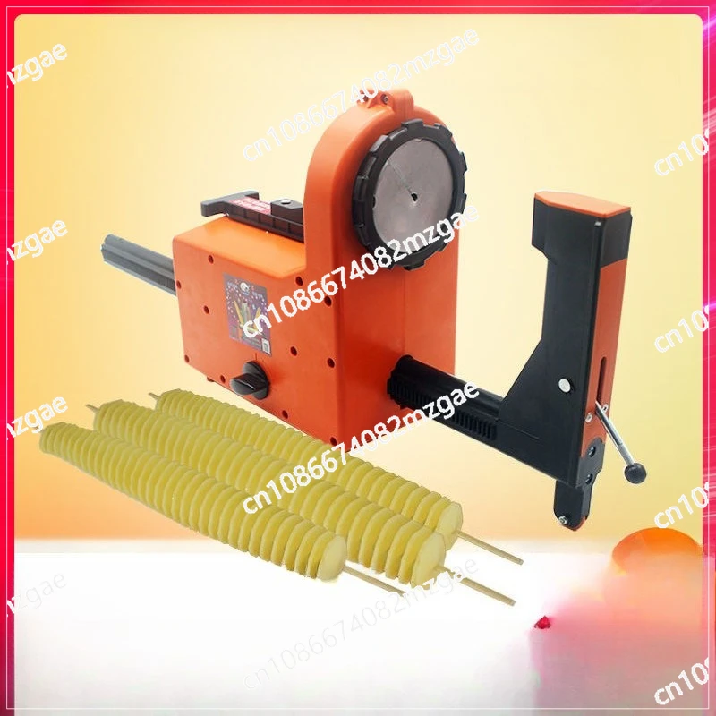 

Stall potato chips potato tower machine hand crank manual automatic commercial