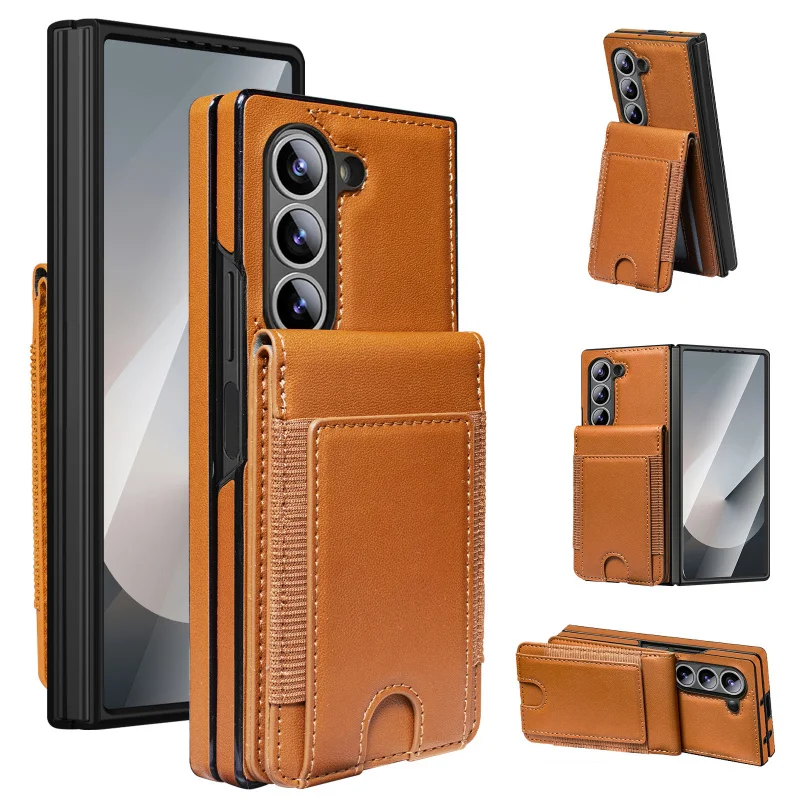 Galaxy F6New mobile phone case leather case suitable for Samsung Z Fold 7Phone Case with Stand and Card Slot