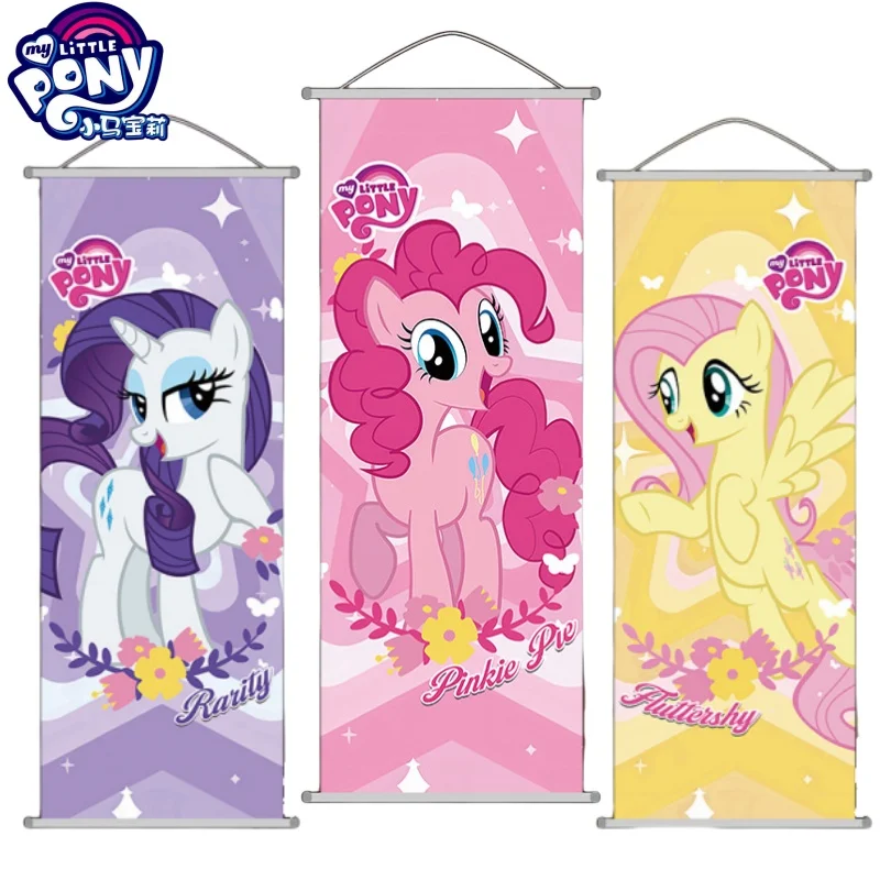 

Новый мой маленький пони, подвесная картина, мультяшный пирог Pinkie, длинный постер, украшение для комнаты, аниме, товары, украшение, катушка
