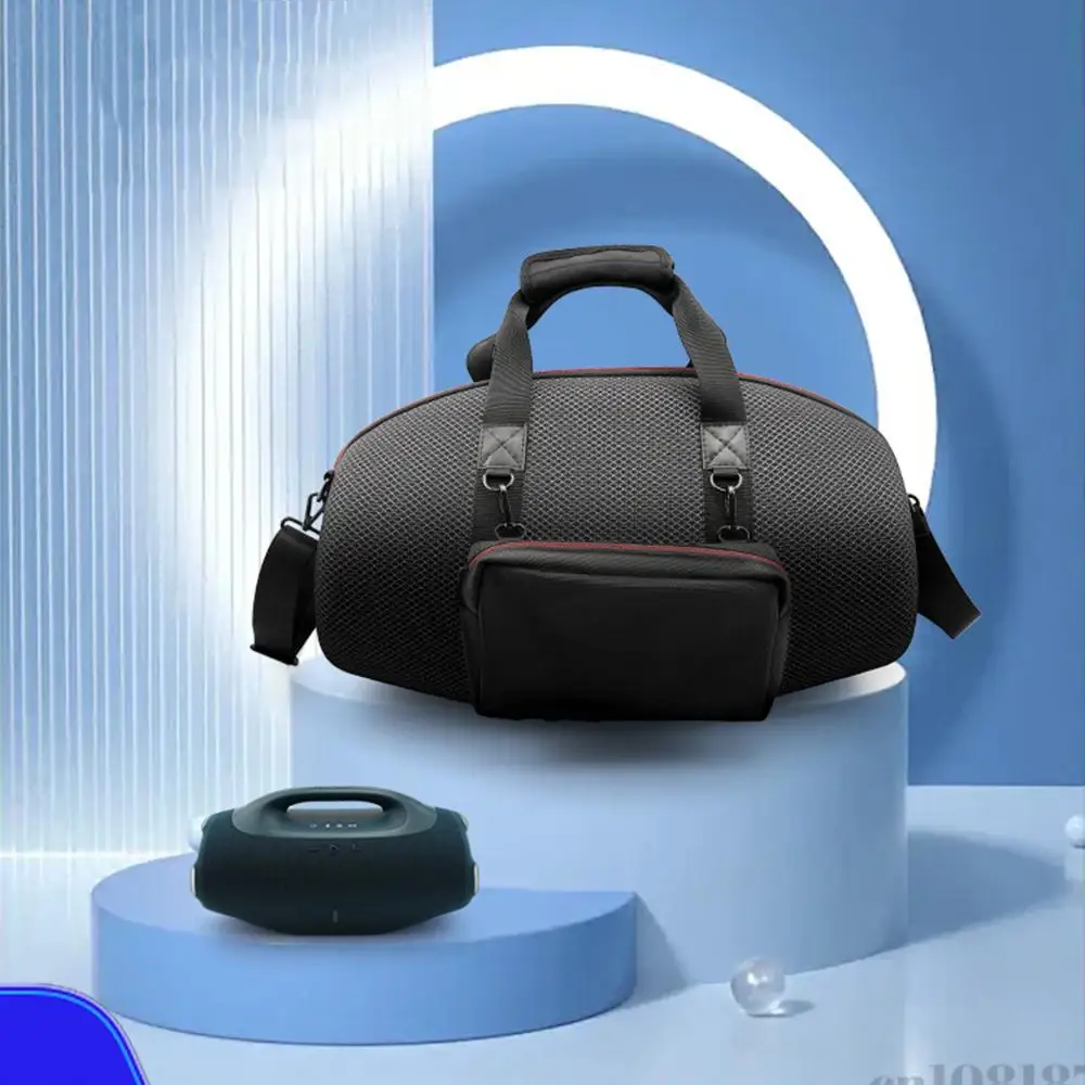 

Hard EVA Protective Box with Shoulder Strap Portable Travel Carrying Bag Portable Shockproof Audio Storage Box for Boombox 4