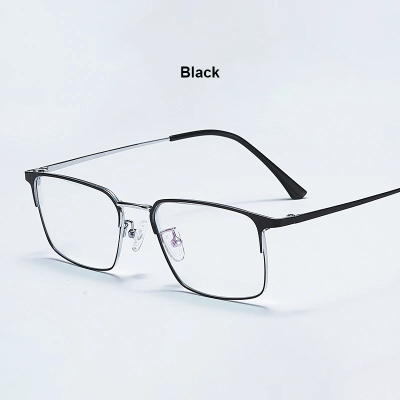 Men Prescription Glasses Optics Lenses  Reading Glasses Women Blue Light Blocking Myopia Eyewear Metal Titanium Eyeglasses Frame