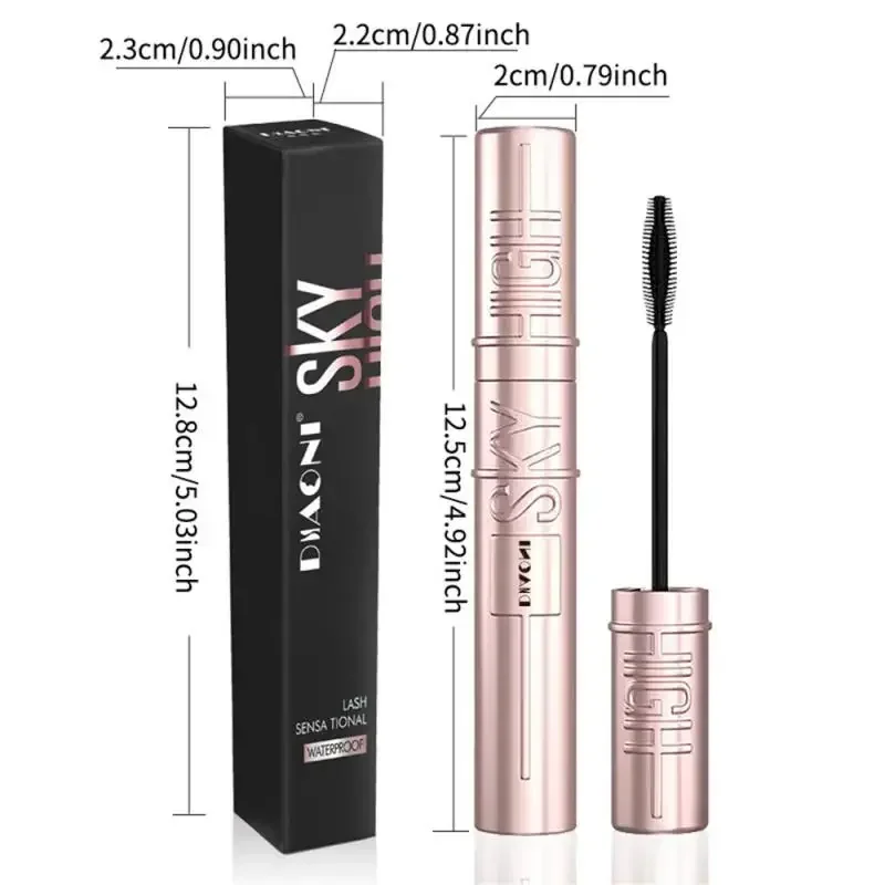 Mascara arricciacapelli spesso cielo Trucco nudo naturale Mascara sottile estremamente fine impermeabile senza sbavature a lunga durata