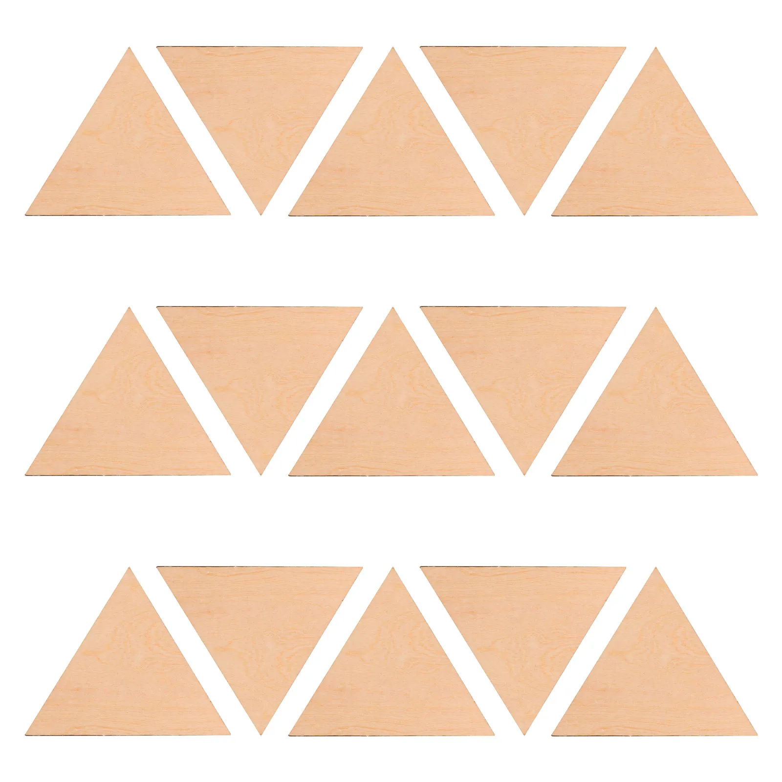 

15pcs Wooden Triangle Slices Unfinished Craft Supplies Diy Wood Pieces For Home Decor Kids Crafts Party Favors