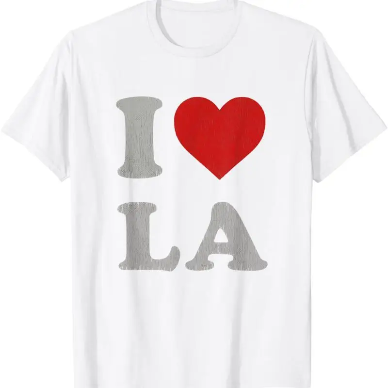 

I Heart LA Souvenir Мужская футболка с надписью «Лос-Анджелес»