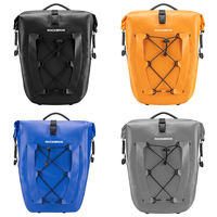 ROCKBROS Waterproof Bicycle Bag 25L Large Capacity Travel Bike Rear Rack Tail Seat Trunk Bags Pannier Cycling Accessories 자전거 가방