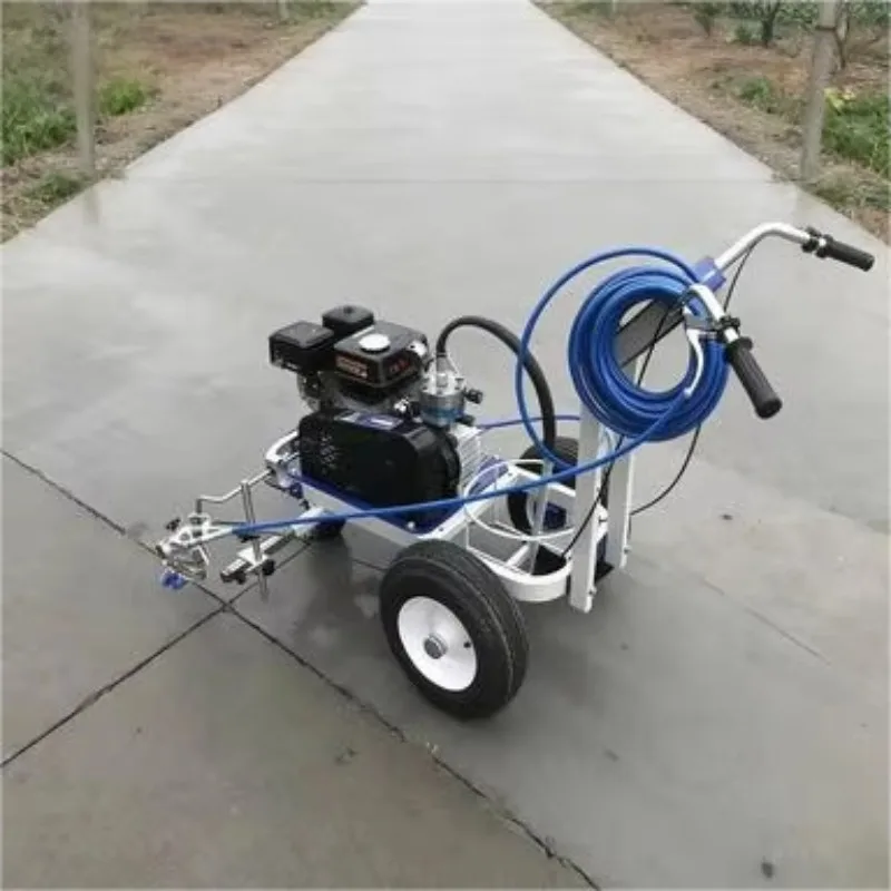 TOPROAD Diaphragm Pump Two Spray Guns Road Marking Machine For Provincial Roads And Parking Facilities