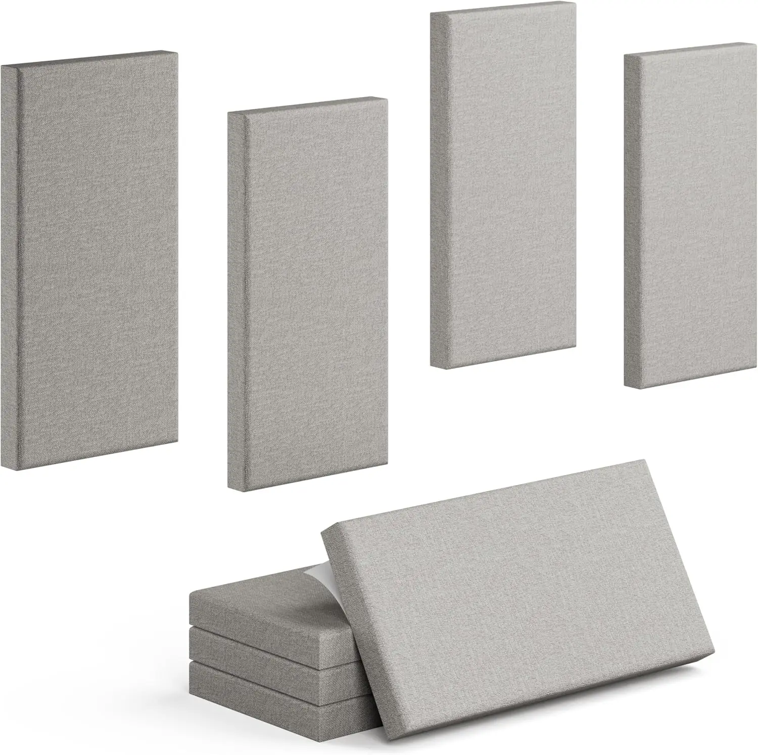 

4 Pack Acoustic Panels 24x12x2 Inch Self-Adhesive Soundproofing Wall Panels for Studio Theater Recording Echo Reduction