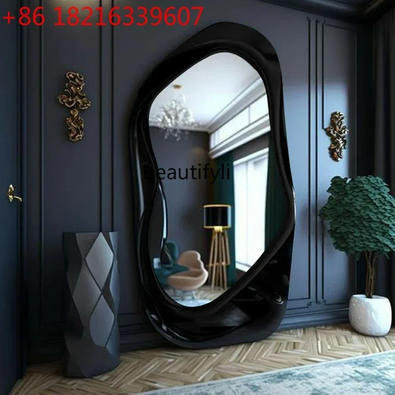 YAO French dressing,special-shaped mirror American style, fitting mirror wall hanging light luxury bedroom wall hanging floor mi