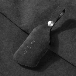 For Volkswagen Golf 8 MK8 ID.3 ID.4 ID.6 2020 2021 Formentor Tarraco Made of Alcantara Car Key Case Cover Keychain Accessory