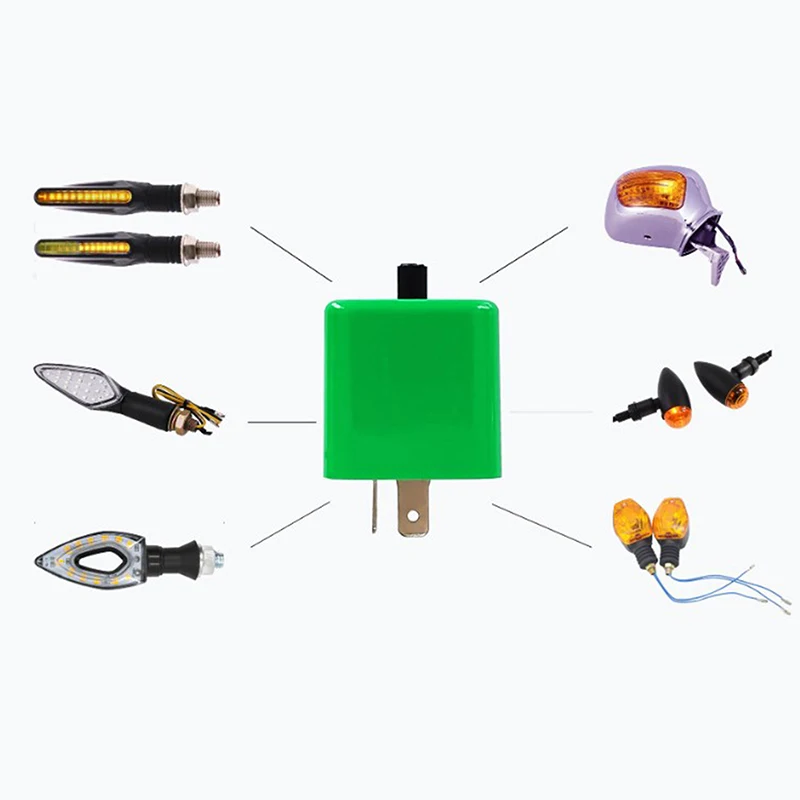 

Реле поворота, указатель поворота, для скутеров и мотоциклов, 2 контакта, Регулируемая частота, 12 В