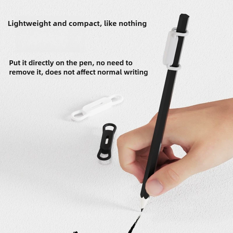 Flexible Silicone Magnetic Pen Clip Reusable Adjustable Pencil Holder for Office Desk Refrigerator Whiteboard Supplies view 3