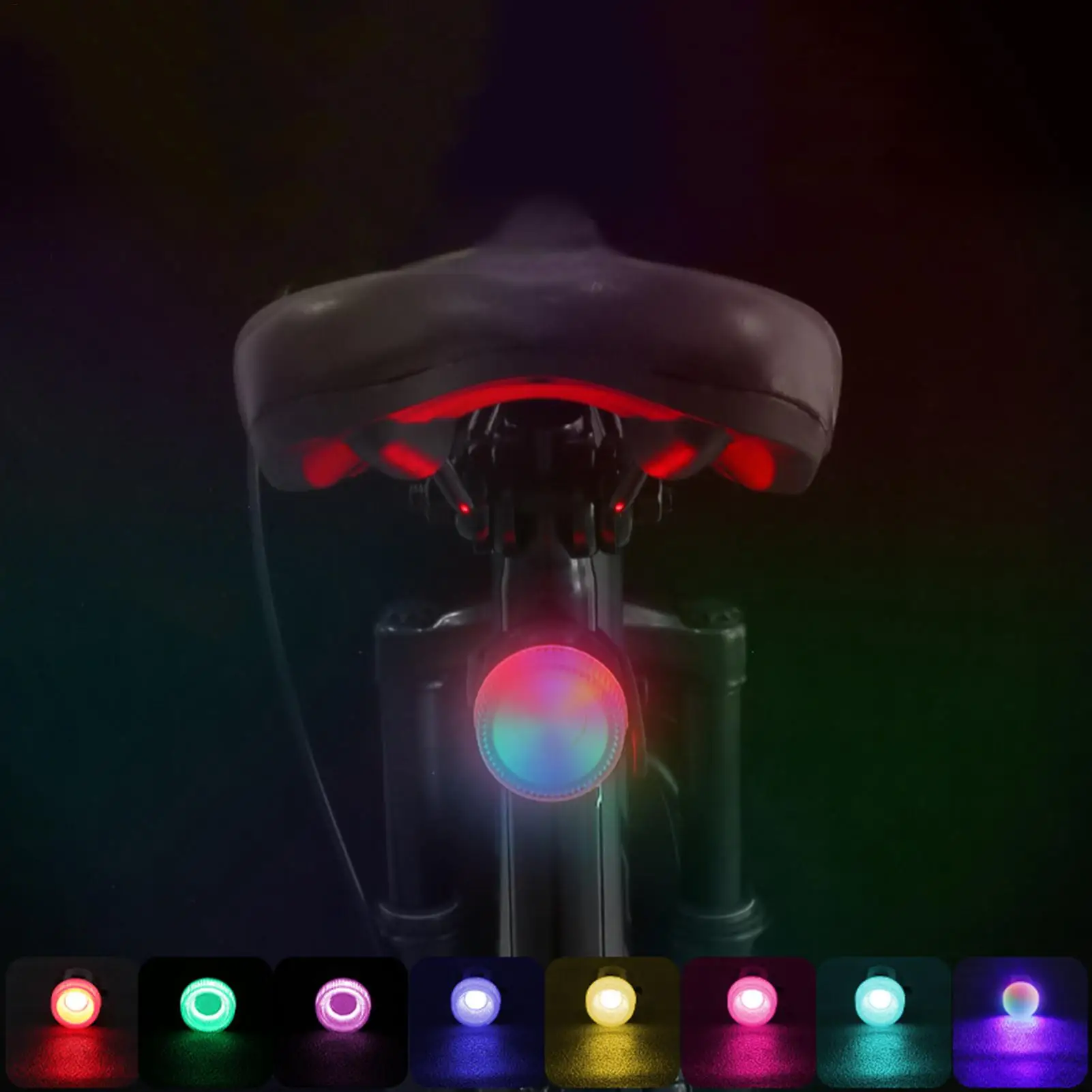 

Задний фонарь для езды на велосипеде, предупреждающий световой сигнал для езды на велосипеде, устройство освещения безопасности для занятых дорог, поездок на работу, приключения, предупреждение о ночной езде