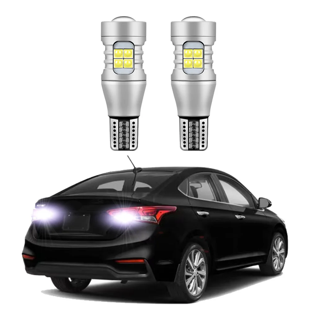 2Pcs For Hyundai Accent 2003-2018 2019 2020 2021 2022 LED Backup Reverse Reversing light Bulb White Error Free