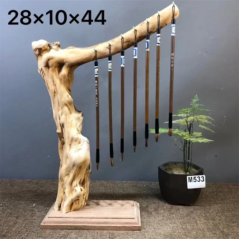 Brush Holder Pen Hanger, Solid Wood Ornaments, Calligraphy Supplies, Desktop Creative Branches, Natural Shapes, Surprise Price