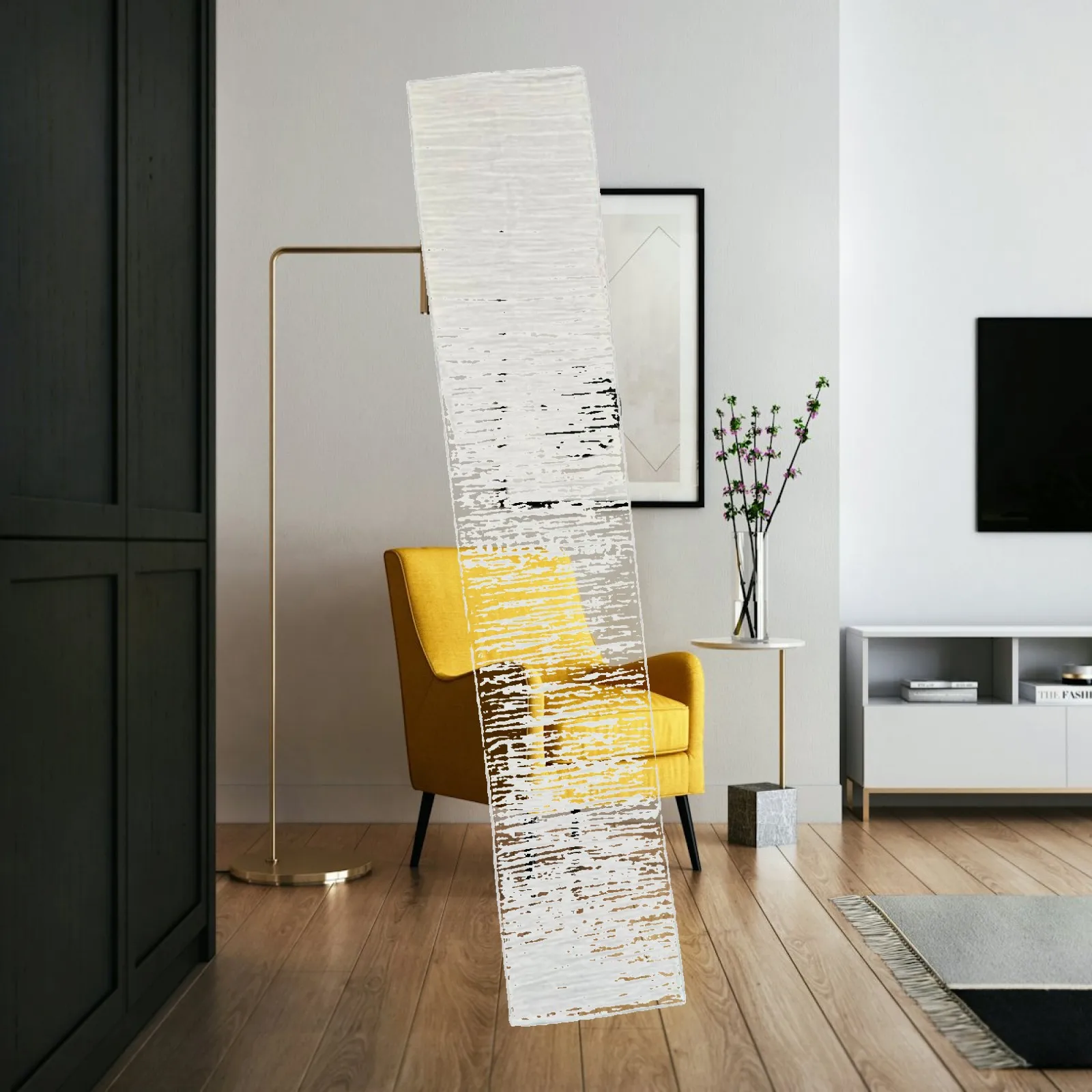 Paper Design Floor Lamp Shade, Floor Lamp Shade Cozy Living Room Decor, Simple LED Paper Lampshade for Living Room Bedrooms,