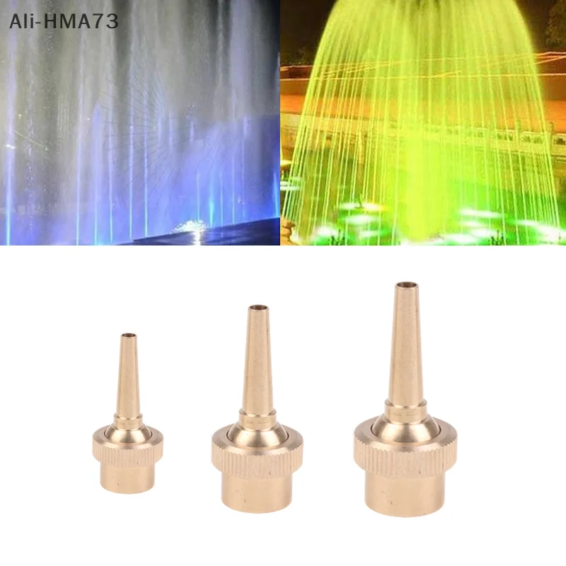 CCA83-1/2" 3/4" 1" Innengewinde Kupfer Gerade Jet Brunnen Düse Einstellbare Wasser Brunnen Garten Park Radiale wasser Säule