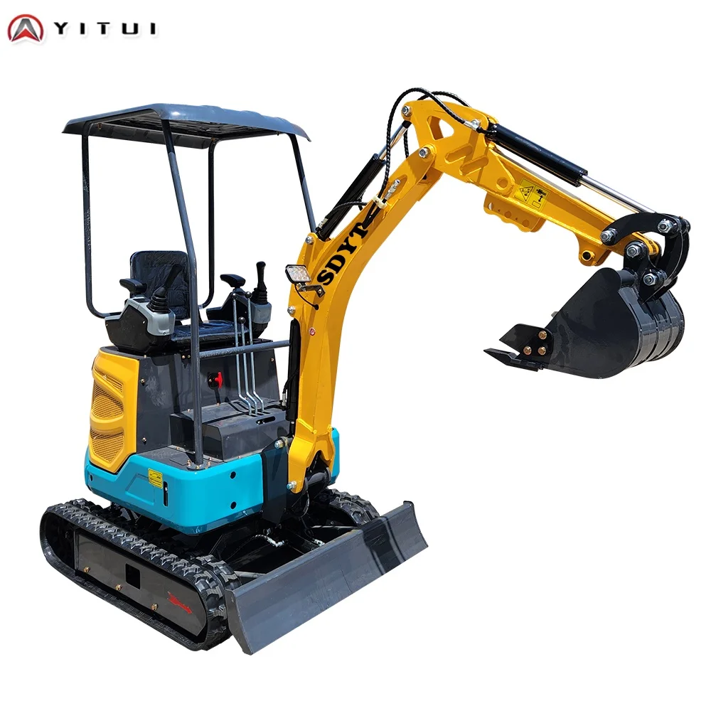 รถขุดขนาดเล็กอเนกประสงค์ เครื่องยนต์ดีเซลคุณภาพสูง มาตรฐาน CE EPA Euro 5 ผลิตตามสั่ง จัดส่งรวดเร็ว รถขุดขนาดเล็ก 2 ตัน