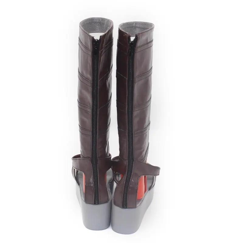 Anime Murasame Cosplay Shoes Tomotake Yoshino Hitachi Mako Comic Casual PU Sandal Boots for Halloween Carnival Party Christmas