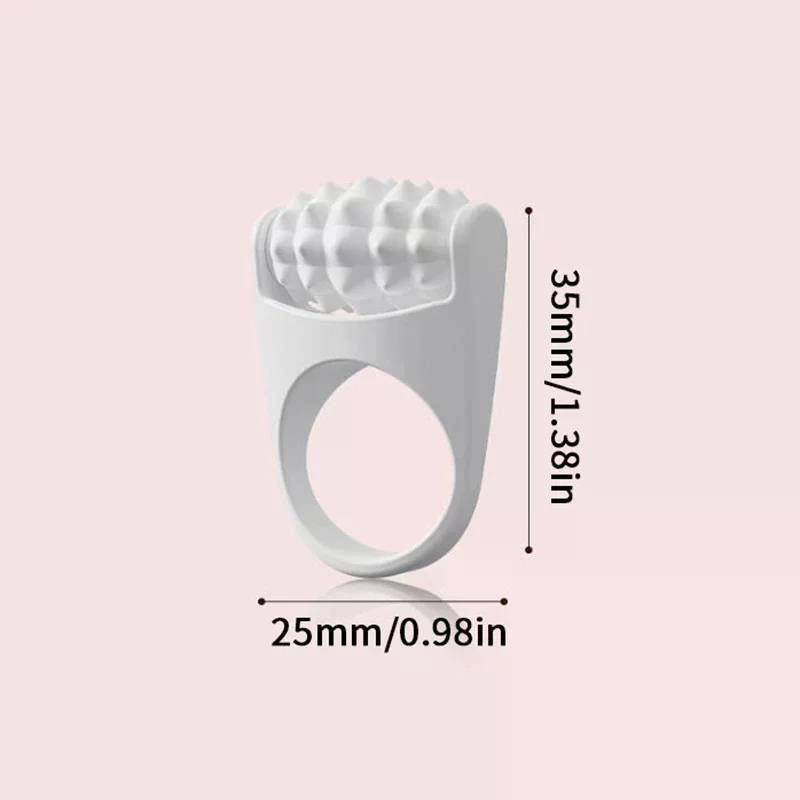 Gezichtsmassage Roller Handmatige gezichtslift Massager Rolling Massage Stick Ring Schoonheidsverzorgingshulpmiddel Siliconen Draagbaar Reizen/Thuis