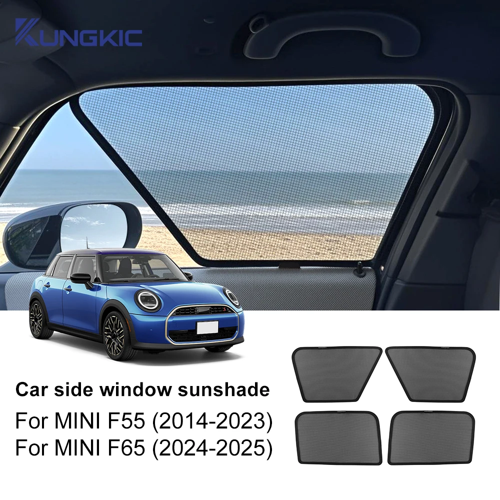 

Custom Magnetic Car Window Sunshade For Mini Cooper U25 Countryman F65 F55 Clubman J01 EV Curtain Mesh Side Window Frame Curtain