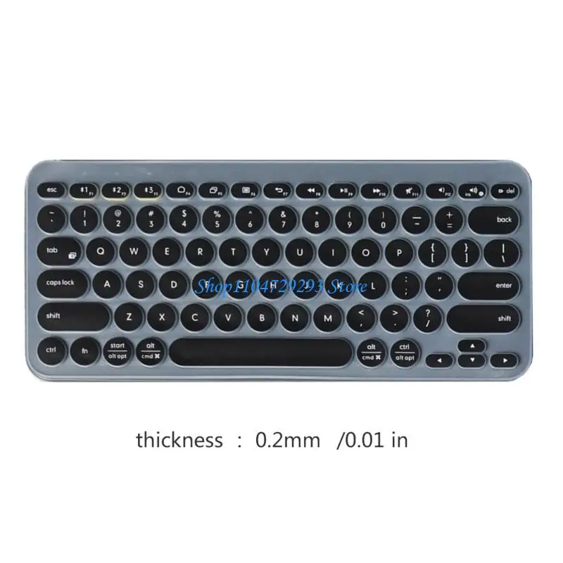 Y2GD Keyboards Skin Film Spill Dust Protections Soft Touches Cover Variety Color For K380 Wireless Keyboards