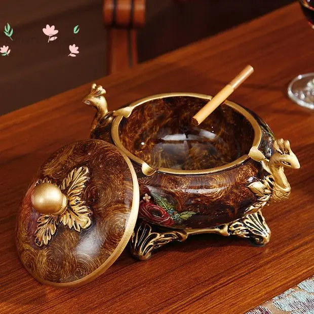 

ashtray large windproof creative European living room coffee table decoration cigar tank ornament