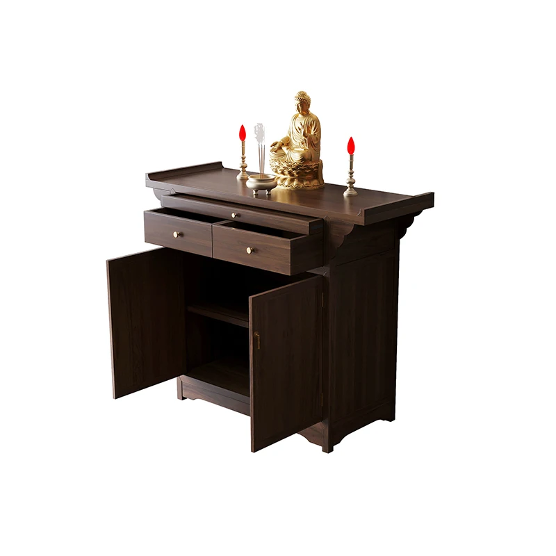 

Solid wood modern simple table for Taiwan Buddhist platform household Buddhist cabinet Guanyin Guan Erye Buddhist platform