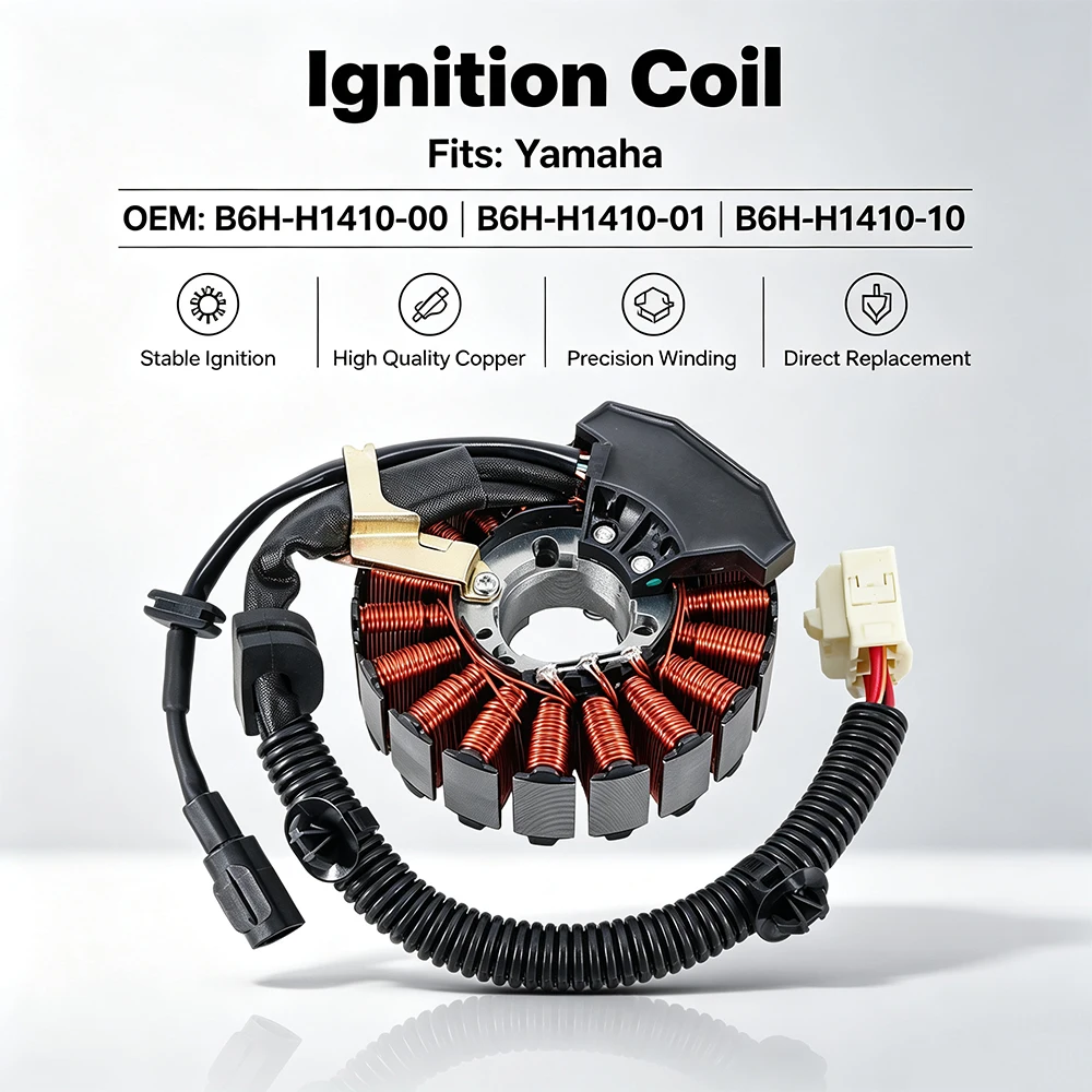 Motorcycle Stator Coil For Yamaha NMAX 125 GPD125 155 GPD155 Aerox 155 GDR155 ABS OEM:B6H-H1410-00 B6H-H1410-01 B6H-H1410-10