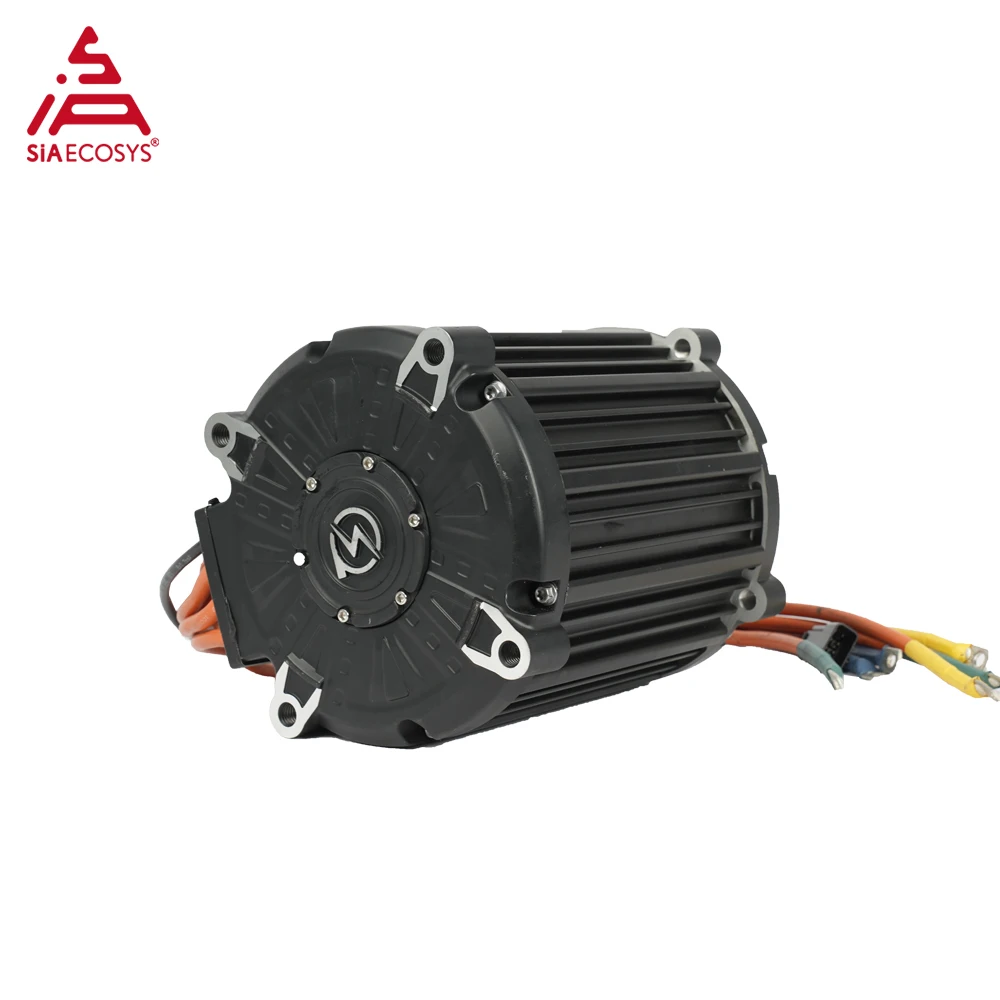 QSMOTOR QSD180C-120 20KW 72V Air-Cooled Hairpin Motor Kit with ND721800B Controller SCJ-V4-01 Speedometer for E-Motorcycle