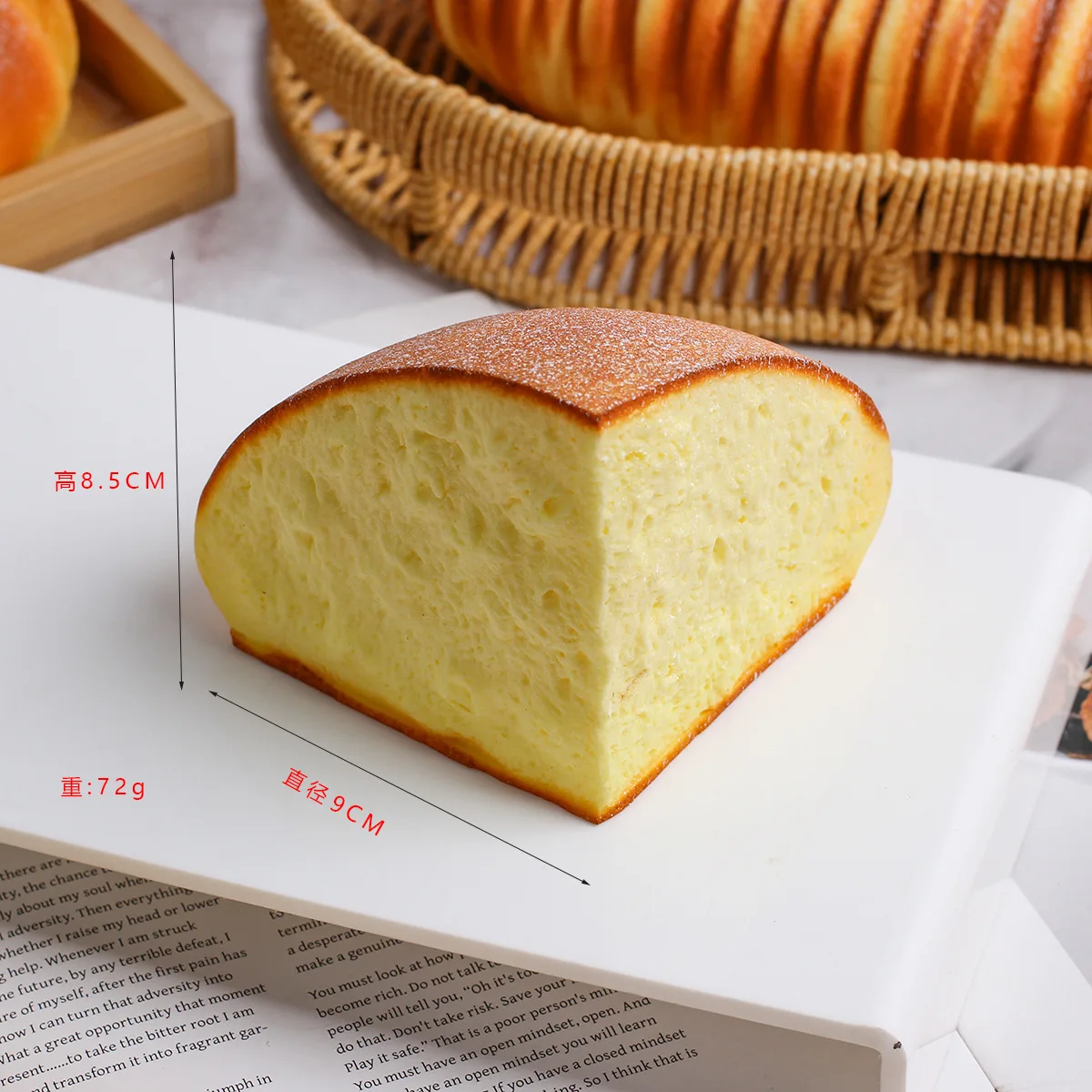 Simulation de gâteau à rebond lent, accessoires Photo, Croissant d'œuf, pain déchiré à la main, décoration de la maison, décompression, Fidget, jouet cadeau, nouvelle collection