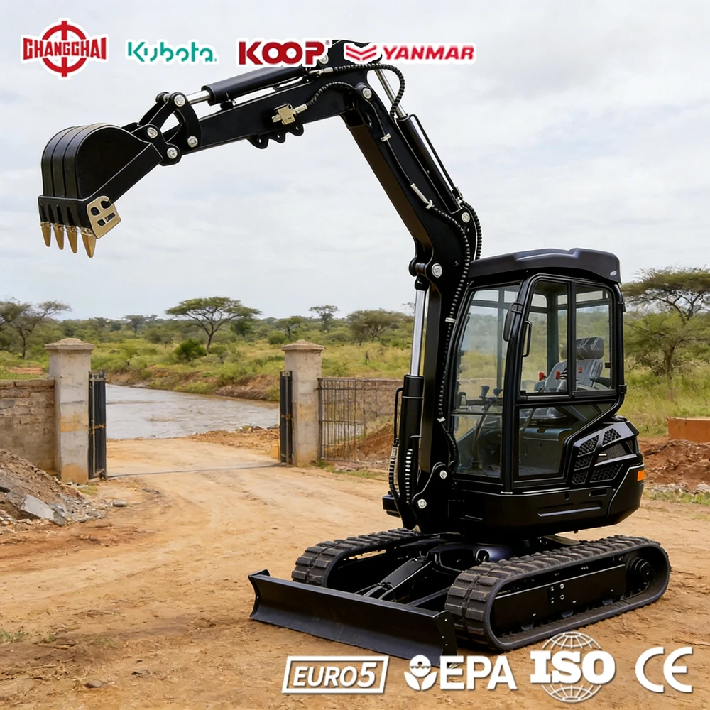 

Mini Excavator 1.0Ton Agricultural Tools Construction 1.2Ton 1.8Ton Diggers Europe EPA Euro 5 CE Factory Direct Sale