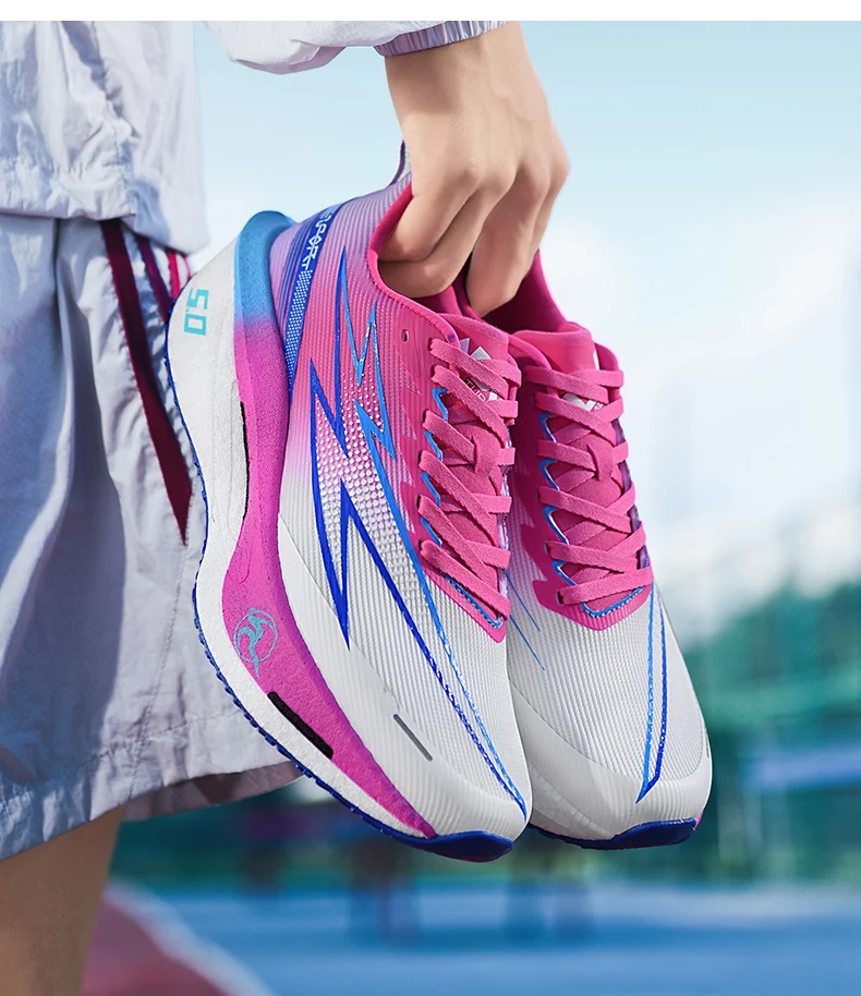 Laufschuhe mit Carbonplatte Spezial-Marathon-Schuhe für Herren Atmungsaktive Leichte Bequeme Rutschfeste Sneaker für Damen – Detail 27