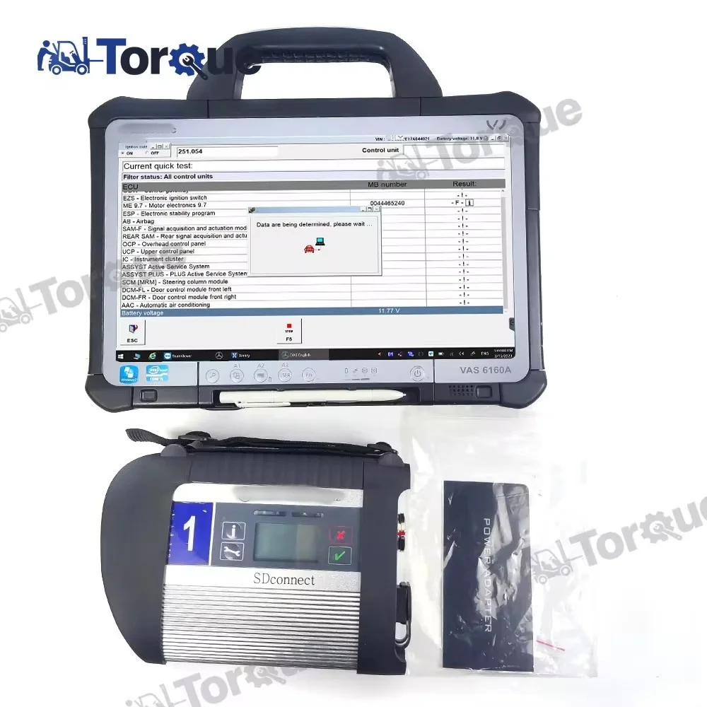 for MB Star C4 Multiplexer Xentry PK C5 C6 SD Connect C4 for Benz Car Truck Bus Diagnostic Tool+CF D1 Portable Tablet