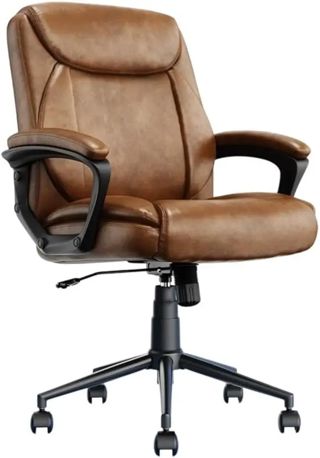 

Transform 1.0 Ergonomic Bonded Leather Swivel Desk Chair, Cognac (Cchr10001A)