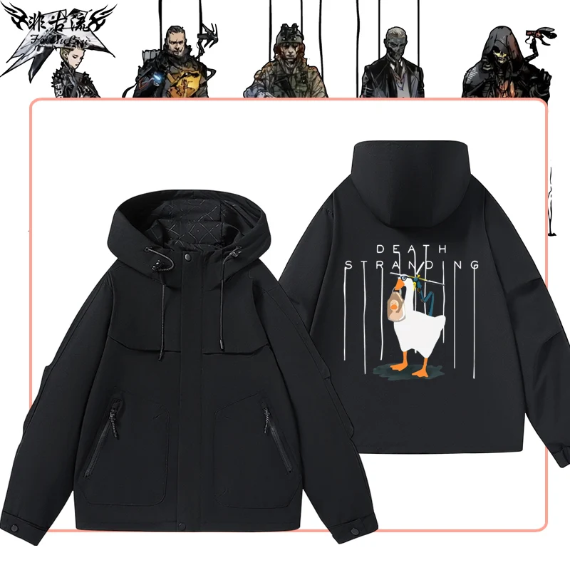 

Куртка с капюшоном Death Stranding для косплея, верхняя одежда из полиэстера, повседневная, на молнии, весенняя коллекция