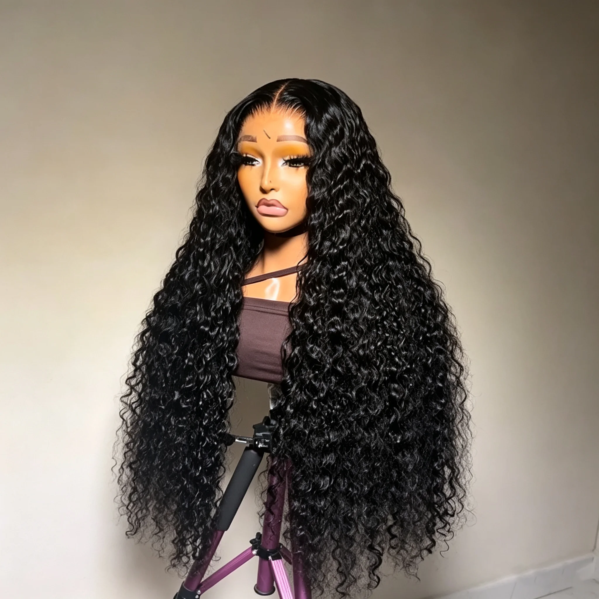 5x5 Gluess Lace Kinky Curly Wig Human Hair Ready to Wear 30 40 Inch Curly Wigs Pre Cut 13x4 13x6 Lace Wig Deep Wave Wig Preplucked 250% Density