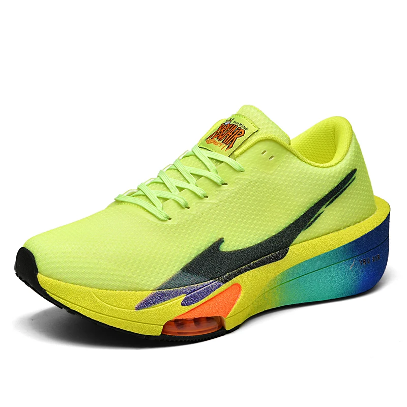 

Новые кроссовки для бега и марафонского спорта, сетчатая ткань с настоящей карбоновой пластиной, мужская и женская походная обувь 2025 года, мужская