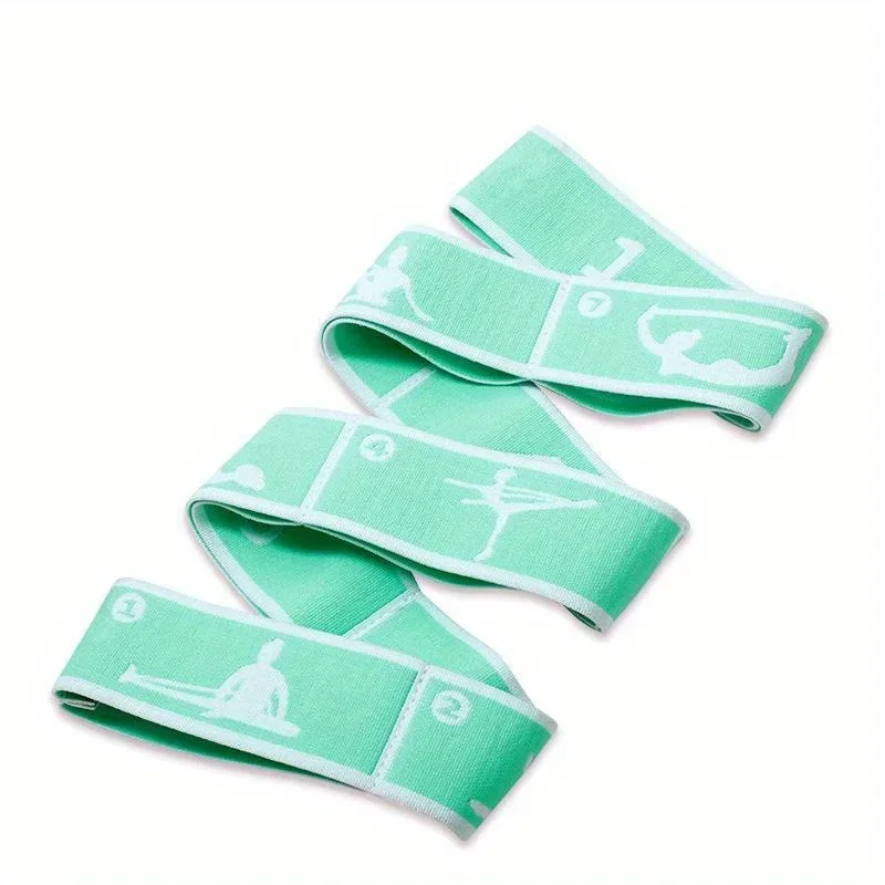 Dance Stretching Band Loop Yoga Stretching Belt Yoga Pilates Fitness Tension Belt Digital Stretch Elastic Band Resistance Band
