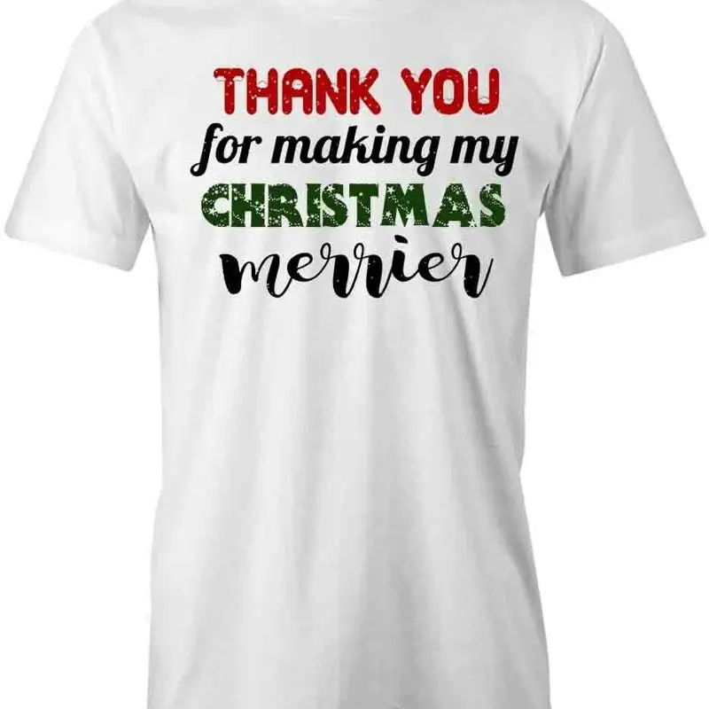 

Футболка THANK YOU d Хлопковая РОЖДЕСТВЕННАЯ ОДЕЖДА S1WCA188
