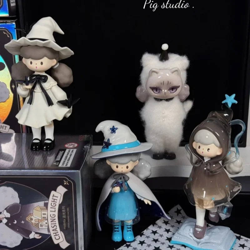 

Genuinein Stock Looking For Unicorn Molinta Chasing Light Series Blind Box Popcorn Girl Gift Ornament Trendy Play Mystery Box