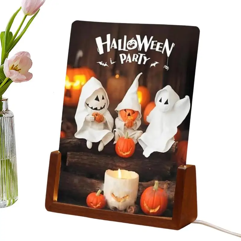 

Ghost Campfire Nightlight Ghost Lamp 2024 New Halloween Night Light Flickering Night Light Halloween Indoor Decorations For