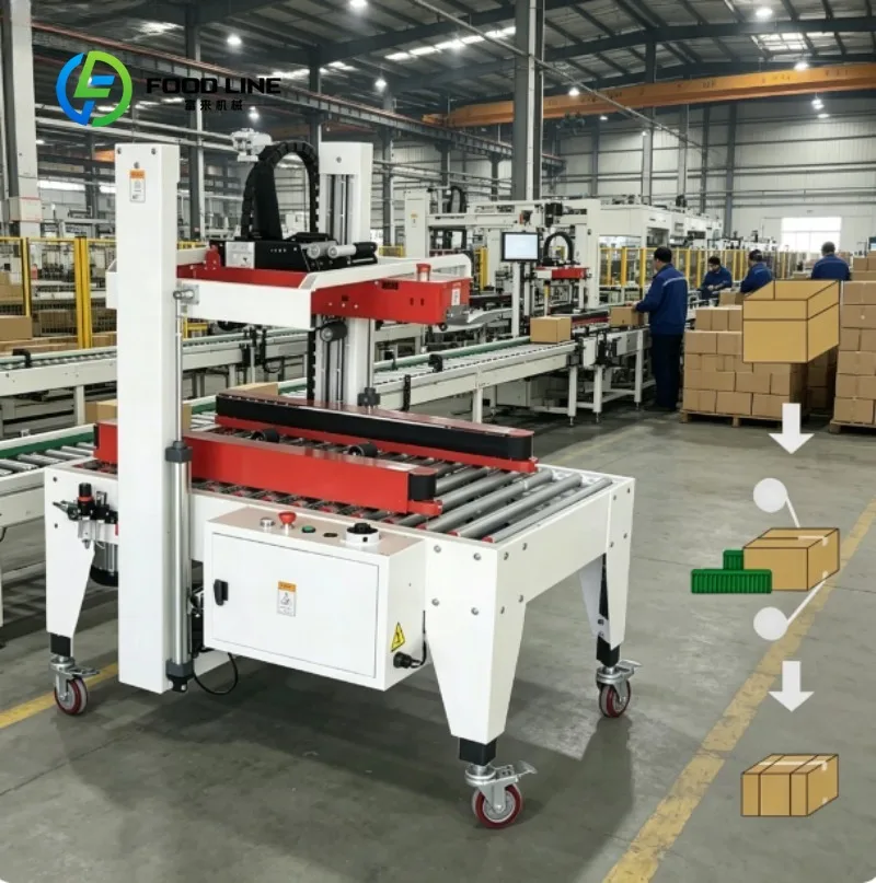 

Carton Packaging Sealing Machine Automatic Case Sealer for Industrial and Commercial Applications