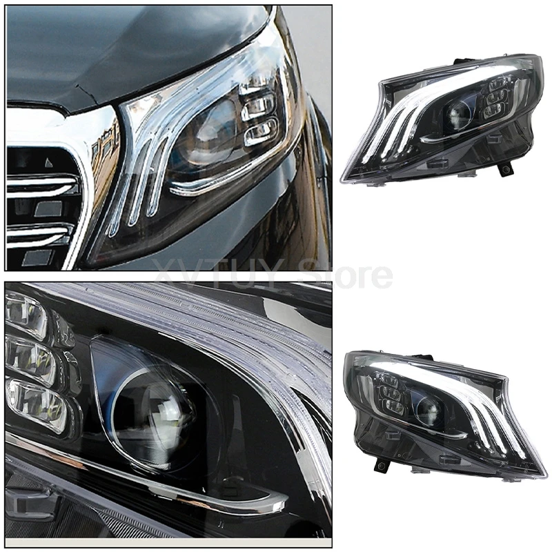 Car Lights for Benz Vito 2016-2023 Metris LED Auto Headlight Assembly Upgrade High Configure Dynamic Lamp Accessories Modified